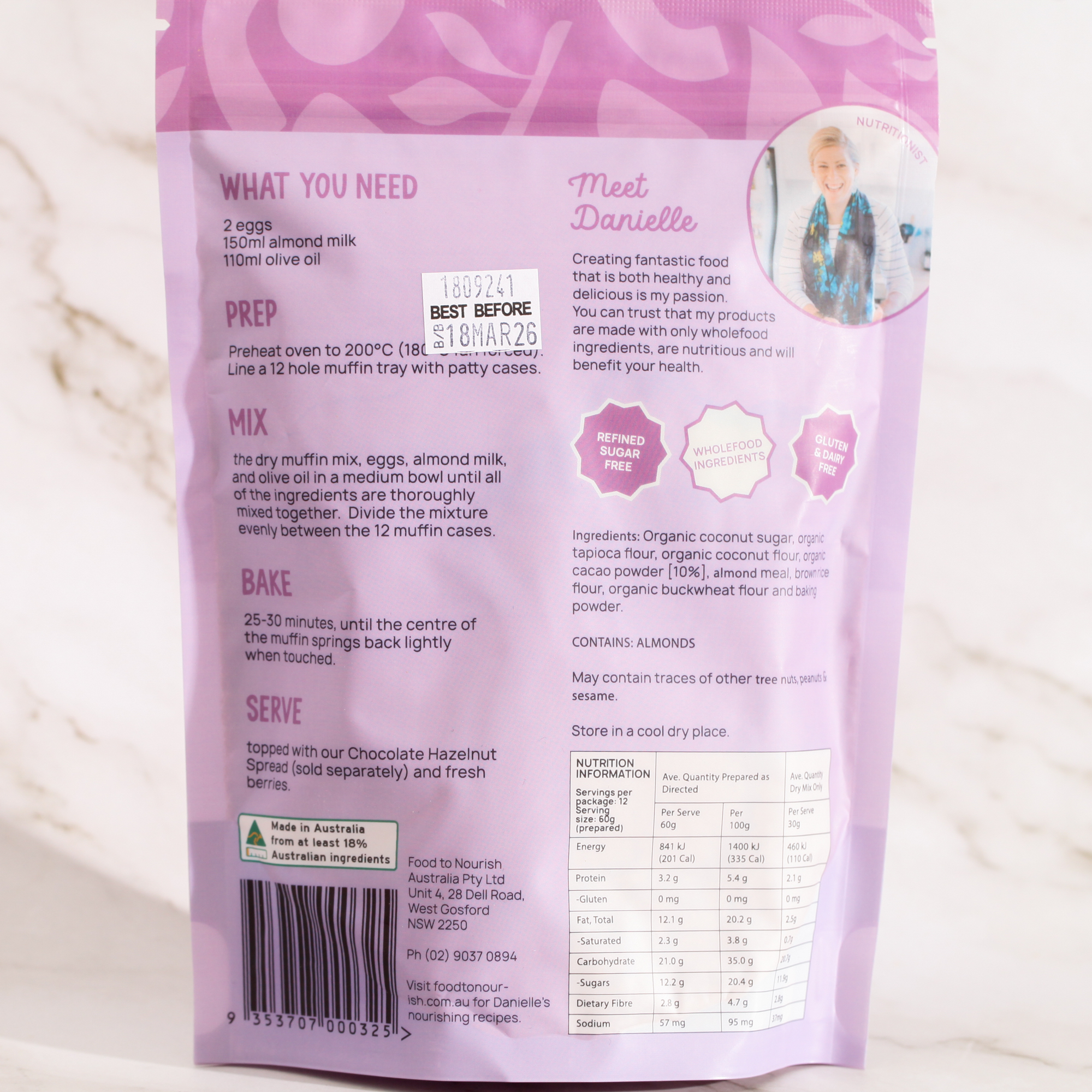 Chocolate Muffin Mix - Food to Nourish